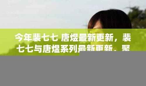 裴七七与唐煜系列最新更新,聚焦三大要点深度解读