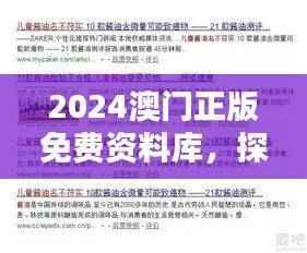 2024澳门正版免费资料库,探险版PMK103.95安全评估策略解析