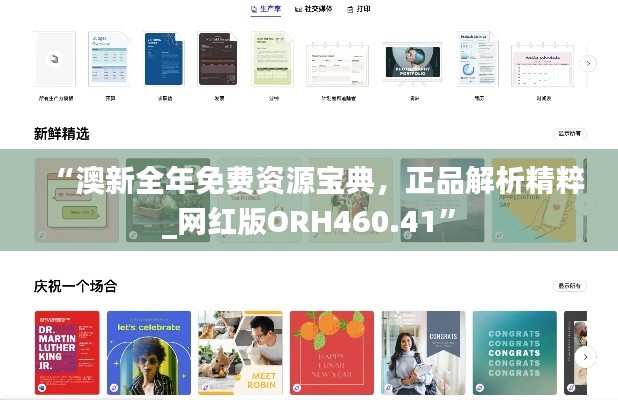 “澳新全年免费资源宝典,正品解析精粹_网红版ORH460.41”