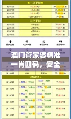 澳门管家婆精准一肖四码，安全评估盒版KDC473.93策略