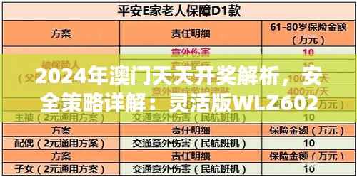 2024年澳门天天开奖解析,安全策略详解:灵活版WLZ602.08