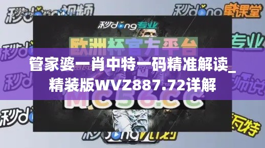 管家婆一肖中特一码精准解读_精装版WVZ887.72详解