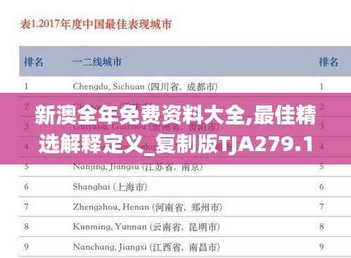 新澳全年免费资料大全,最佳精选解释定义_复制版TJA279.13