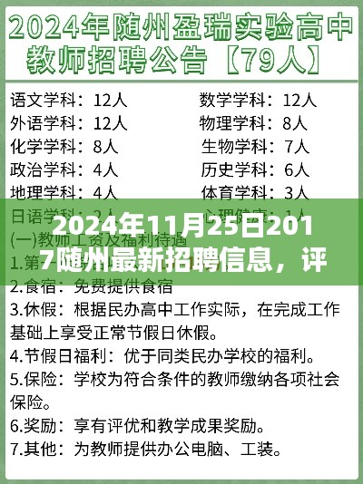 深度解析,随州最新招聘信息及评测报告(2024年随州招聘全景解读)