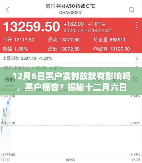 揭秘十二月六日实时放款背后的风云变幻,黑户福音还是影响?