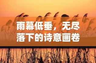 雨幕低垂,无尽落下的诗意画卷