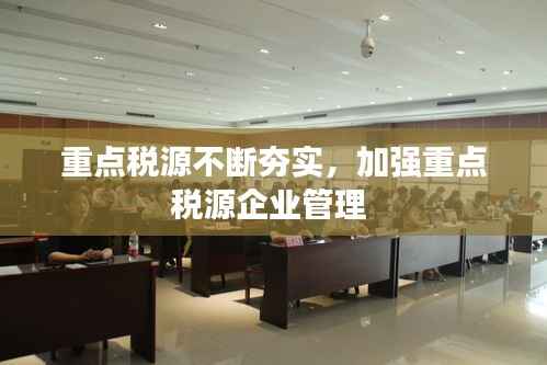 重点税源不断夯实，加强重点税源企业管理 